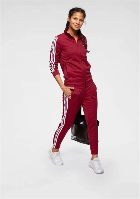 adidas anzug damen weinrot|Rote adidas Trainingsanzüge & Jogginganzüge online .